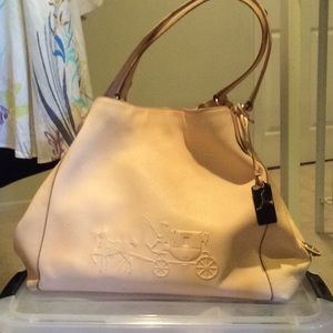 Coach soft pink handbag
